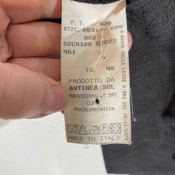 Emporio Armani Blazer Women's 4 (40 Italy) Br Textured 3 Button Cropped - Picture 5 of 8